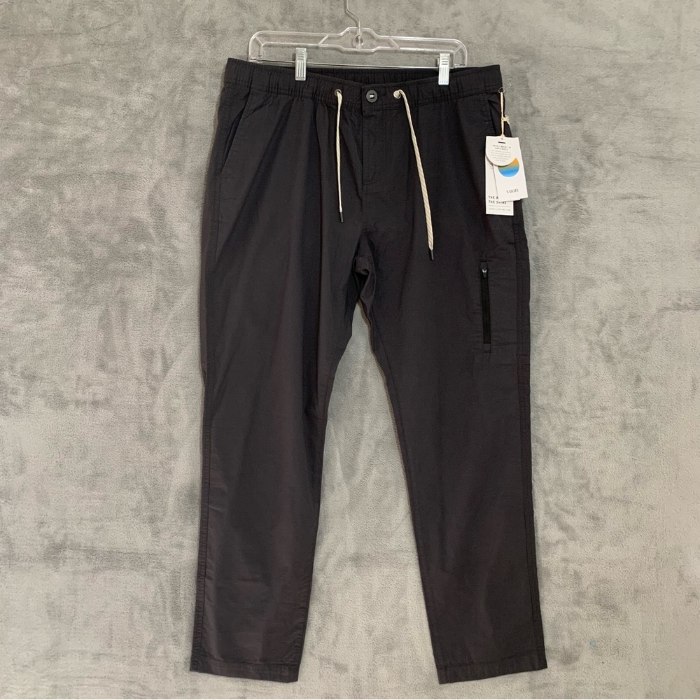 NWT VUORI RIPSTOP Rise And Shine Pants Women’s XL CHARCOAL Gray Active VW401